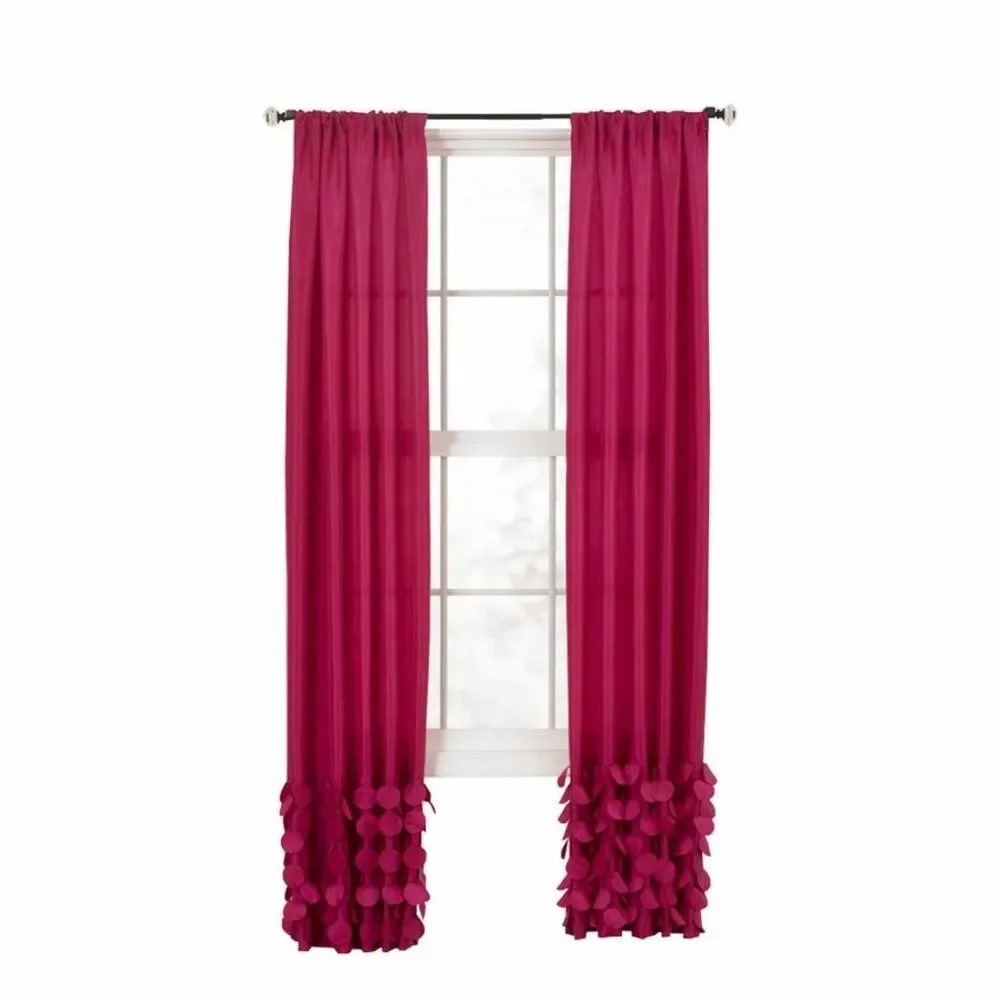 Single Fuchsia Curtain Panel